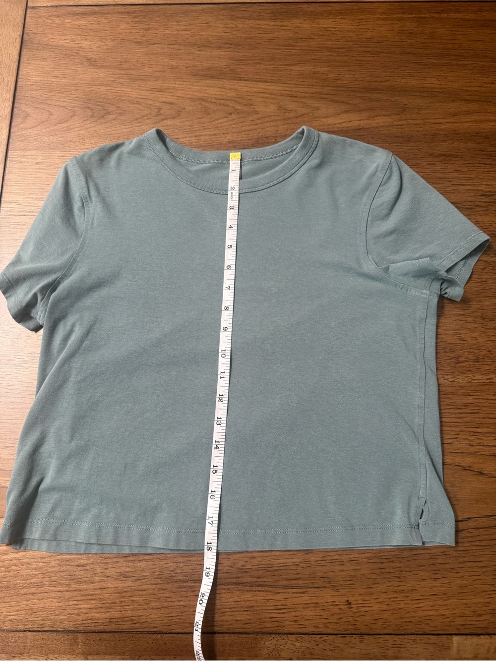 Lululemon Softstreme Cropped T-Shirt Tidewater Teal Size 6